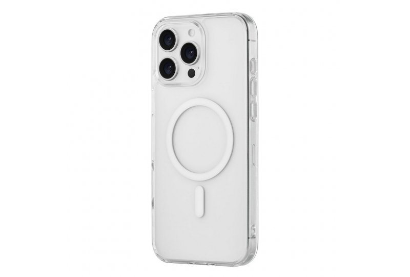 Чехол-накладка uBear Real Mag Case для iPhone 16 Pro Max, полиуретан, прозрачный