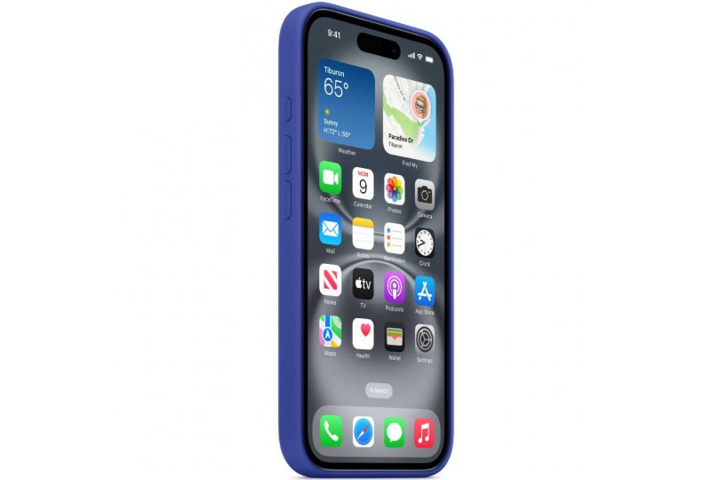 Чехол-накладка Apple Silicone Case для iPhone 16, силикон, ультрамарин