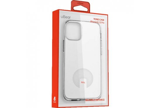 Чехол-накладка uBear Tone Case для iPhone 12/12 Pro, полиуретан, прозрачный