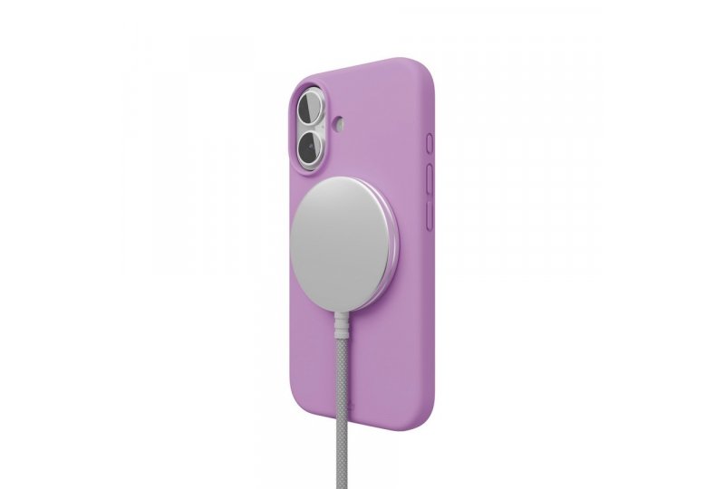 Чехол-накладка VLP Aster Case для iPhone 16, силикон, розовый