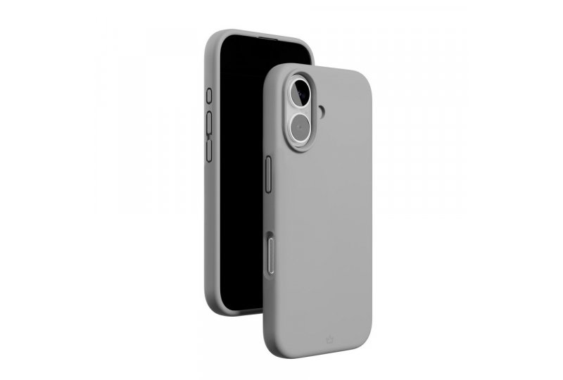 Чехол-накладка VLP Aster Case для iPhone 16, силикон, серый