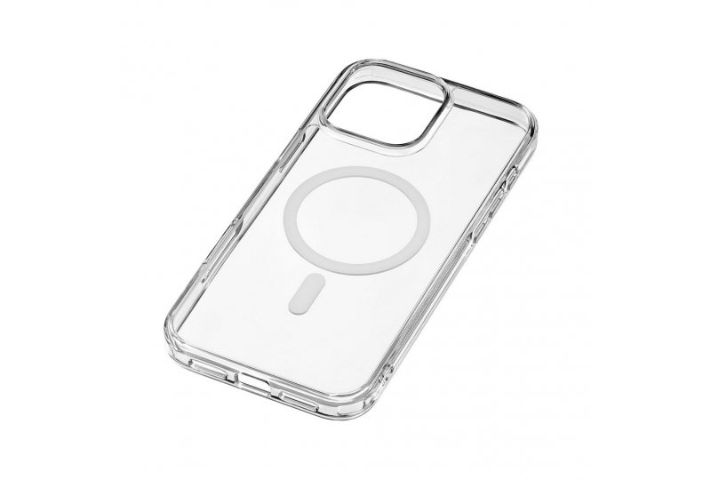 Чехол-накладка uBear Real Mag Case для iPhone 16 Pro Max, полиуретан, прозрачный