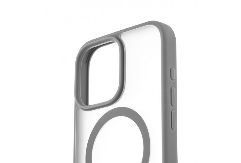 Чехол-накладка uBear Cloud Mag Case для iPhone 16 Pro Max, силикон, серый