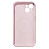 Чехол-накладка Synora Silicon MagCase для iPhone 15, силикон, светло-розовый