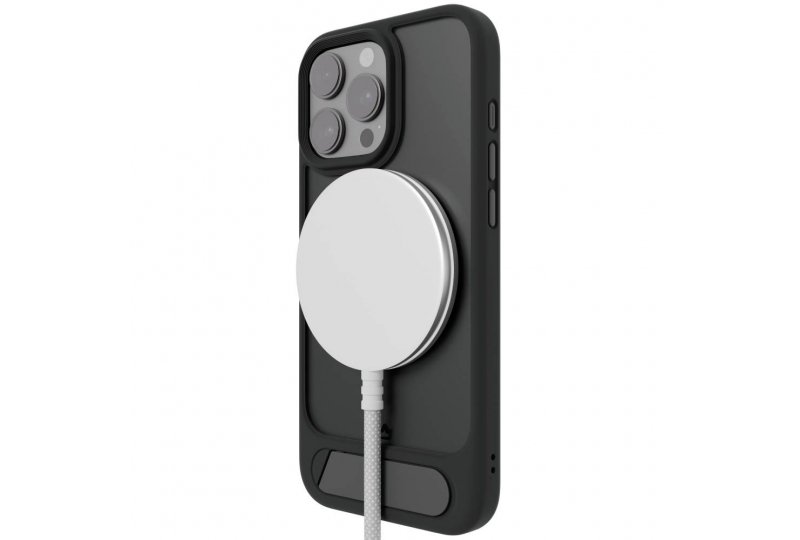 Чехол-накладка VLP Reels Case для iPhone 16 Pro, поликарбонат, черный