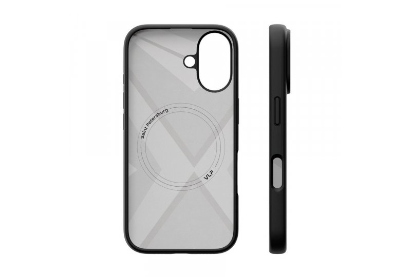 Чехол-накладка VLP Aster Case для iPhone 16, силикон, черный
