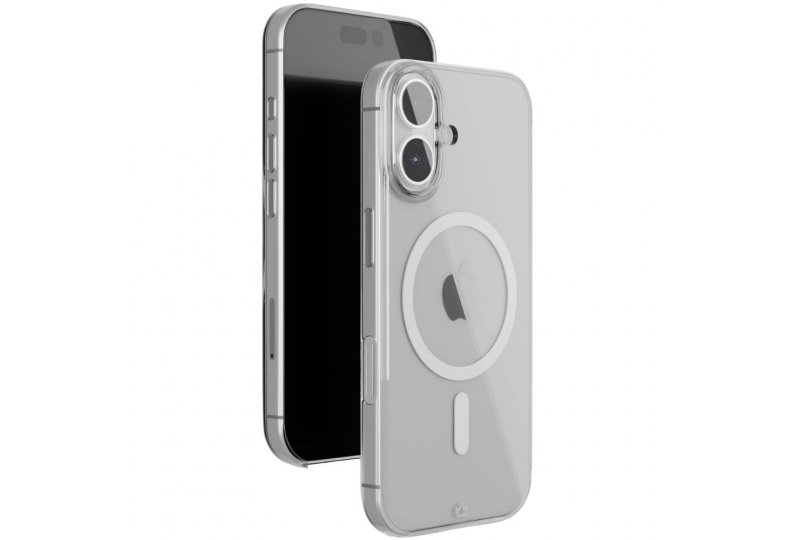 Чехол-накладка VLP Puro Case для iPhone 16, поликарбонат, прозрачный