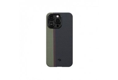 Чехол-накладка Pitaka MagEZ Case 3 Overture для iPhone 14 Pro, арамид (кевлар), черный/серый