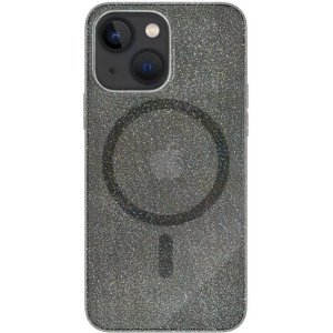 Чехол-накладка VLP MagSafe Starlight для iPhone 14, поликарбонат, черный