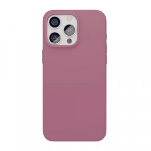 Чехол-накладка VLP Aster Case для iPhone 15 Pro, силикон, пудровый
