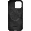 Чехол-накладка Asynora Magnetic aramid fiber для iPhone 16 Pro Max, кевлар, черный