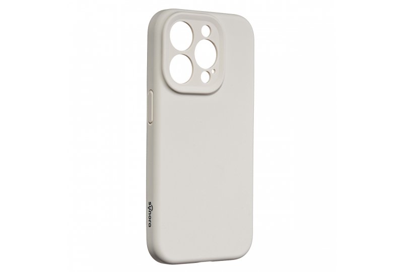Чехол-накладка Synora Silicon MagCase для iPhone 15 Pro, силикон, белый