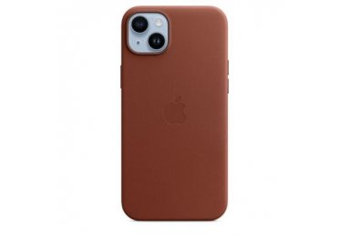 Чехол-накладка Apple MagSafe для iPhone 14 Plus, кожа, коричневый