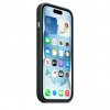 Чехол-накладка Apple MagSafe для iPhone 15, микротвил, вечно зеленый