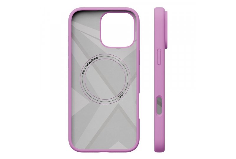 Чехол-накладка VLP Aster Case для iPhone 16 Pro, силикон, розовый