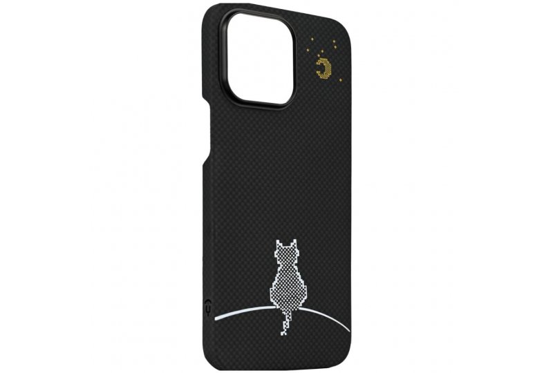 Чехол-накладка Asynora Magnetic aramid fiber cat для iPhone 15 Pro Max, кевлар, цветной