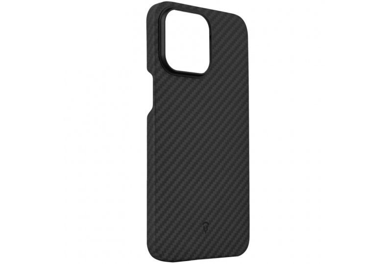 Чехол-накладка Asynora Magnetic aramid fiber для iPhone 15 Pro Max, кевлар, черный