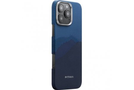 Чехол-накладка Pitaka StarPeak Tactile Woven Over The Horizon для iPhone 16 Pro Max, арамид (кевлар), синий