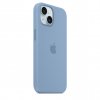 Чехол-накладка Apple MagSafe для iPhone 15, силикон, зимний синий