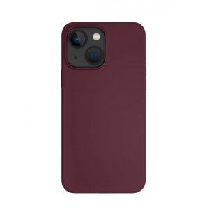 Чехол-накладка VLP Silicone case MagSafe для iPhone 14 Plus, силикон, марсала