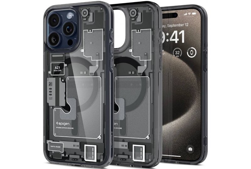 Чехол-накладка Spigen Ultra Hybrid Zero One (MagFit) для iPhone 15 Pro Max, поликарбонат, прозрачный/разноцветный