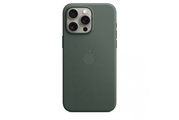 Чехол-накладка Apple MagSafe для iPhone 15 Pro Max, микротвил, вечно зеленый