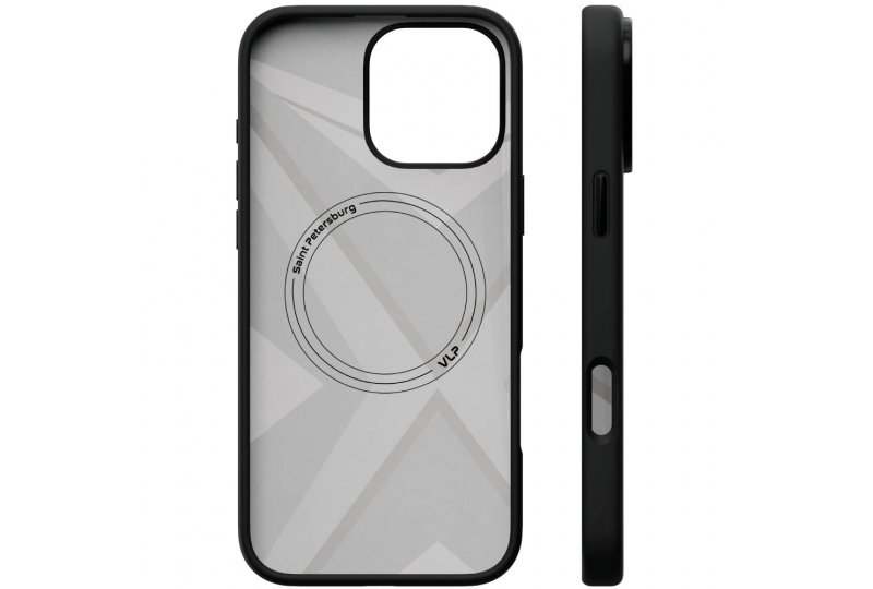 Чехол-накладка VLP Aster Pro Case для iPhone 16 Pro, силикон, черный