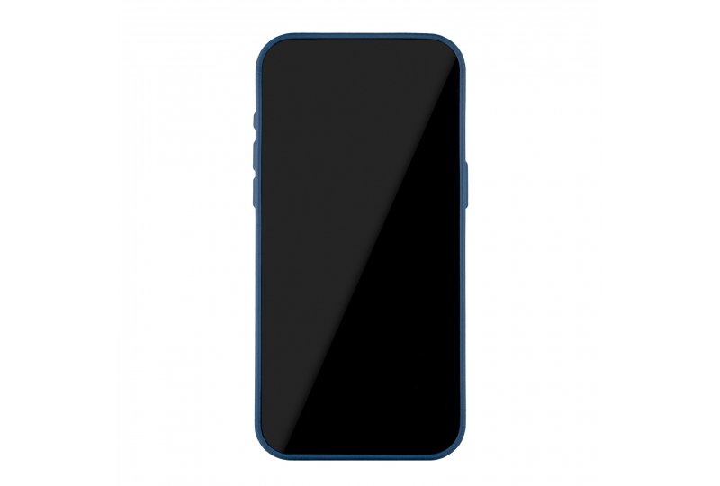 Чехол-накладка uBear Capital Case для iPhone 15 Pro, кожа, синий