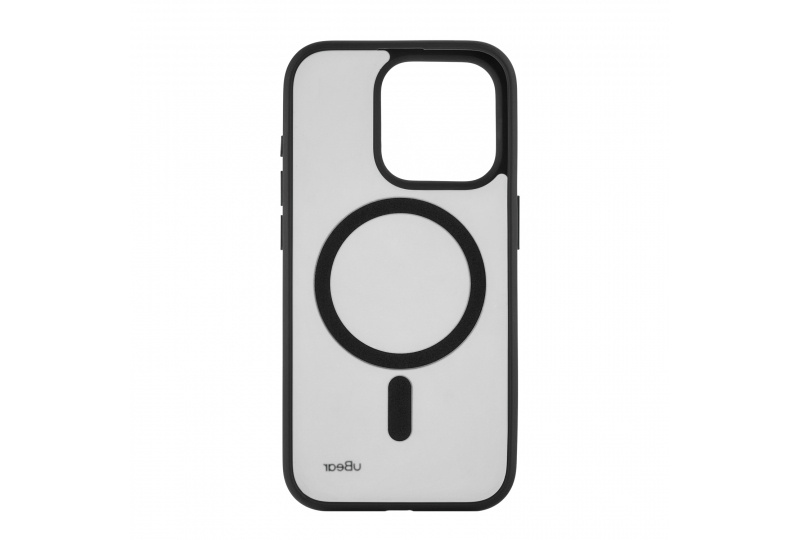 Чехол-накладка uBear Cloud Mag Case для iPhone 15 Pro, полиуретан, черный