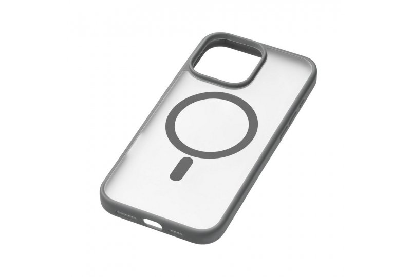 Чехол-накладка uBear Cloud Mag Case для iPhone 16 Pro Max, силикон, серый