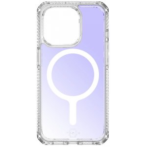 Чехол-накладка Itskins Hybrid R Iridescent MagSafe для iPhone 15 Pro Max, поликарбонат, прозрачный