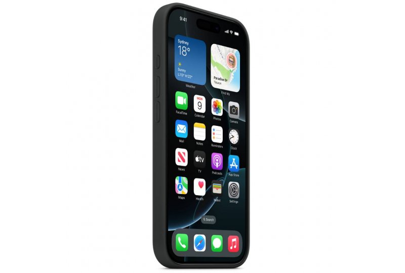 Чехол-накладка Apple Silicone Case для iPhone 16 Pro, силикон, черный