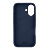 Чехол-накладка uBear Touch Mag Case для iPhone 16, силикон, темно-синий
