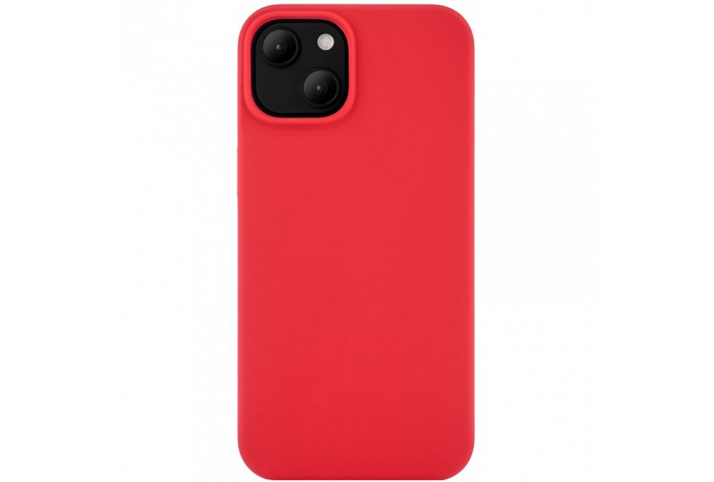 Чехол-накладка uBear Touch Mag Case для iPhone 14, силикон, красный