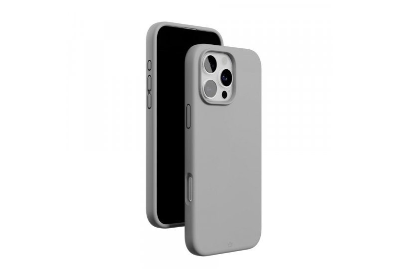 Чехол-накладка VLP Aster Case для iPhone 16 Pro, силикон, серый