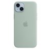 Чехол-накладка Apple MagSafe для iPhone 14 Plus, силикон, светло-зеленый