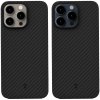 Чехол-накладка Asynora Magnetic aramid fiber для iPhone 15 Pro Max, кевлар, черный