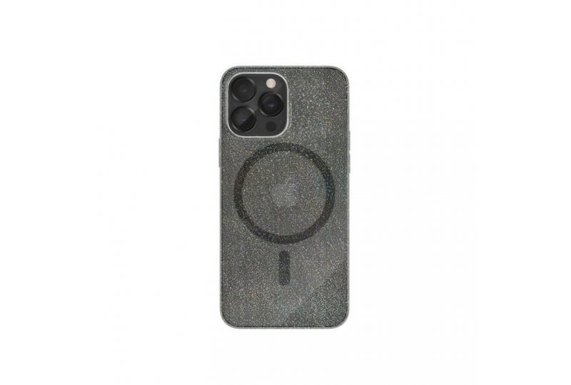 Чехол-накладка VLP Starlight для iPhone 14 Pro, силикон, черный