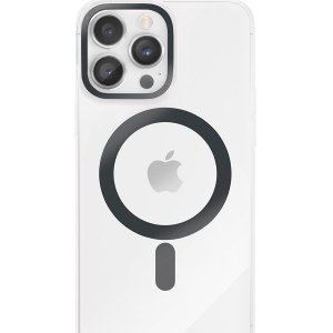 Чехол-накладка VLP Line case MagSafe для iPhone 14 Pro, поликарбонат, черный