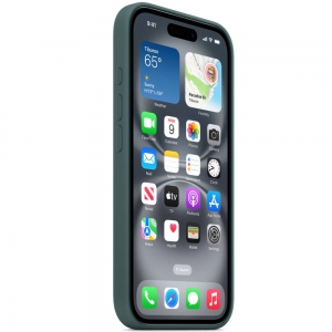 Чехол-накладка Apple Silicone Case для iPhone 16, силикон, зеленый