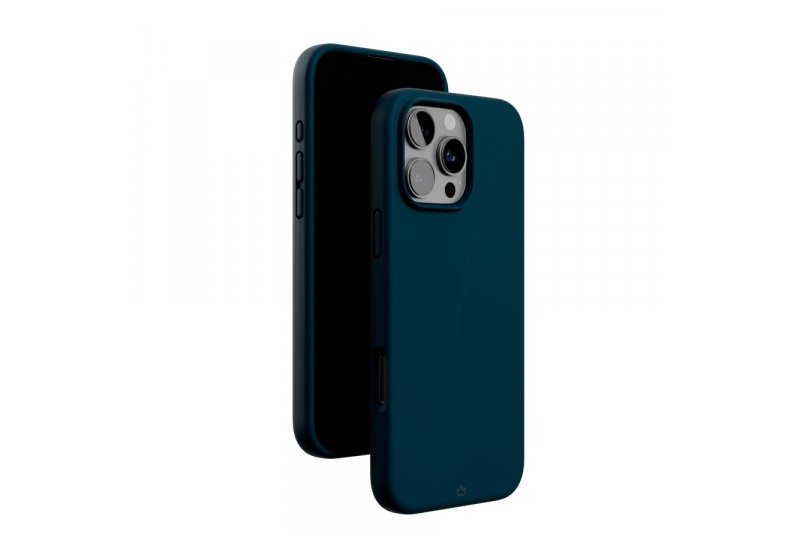 Чехол-накладка VLP Aster Case для iPhone 16 Pro, силикон, темно-синий