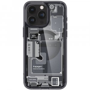 Чехол-накладка Spigen Ultra Hybrid Zero One (MagFit) для iPhone 15 Pro Max, поликарбонат, прозрачный/разноцветный