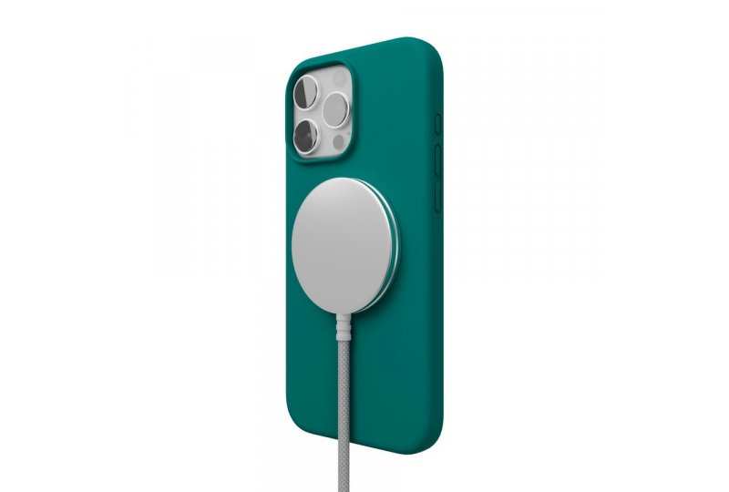 Чехол-накладка VLP Aster Case для iPhone 16 Pro, силикон, зеленый