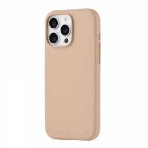 Чехол-накладка uBear Touch Mag Case для iPhone 16 Pro Max, силикон, латте