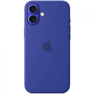 Чехол-накладка Apple Silicone Case для iPhone 16 Plus, силикон, ультрамарин