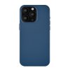 Чехол-накладка uBear Capital Case для iPhone 15 Pro, кожа, синий