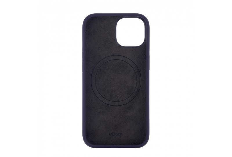 Чехол-накладка uBear Touch Mag Case для iPhone 15, силикон, темно-фиолетовый