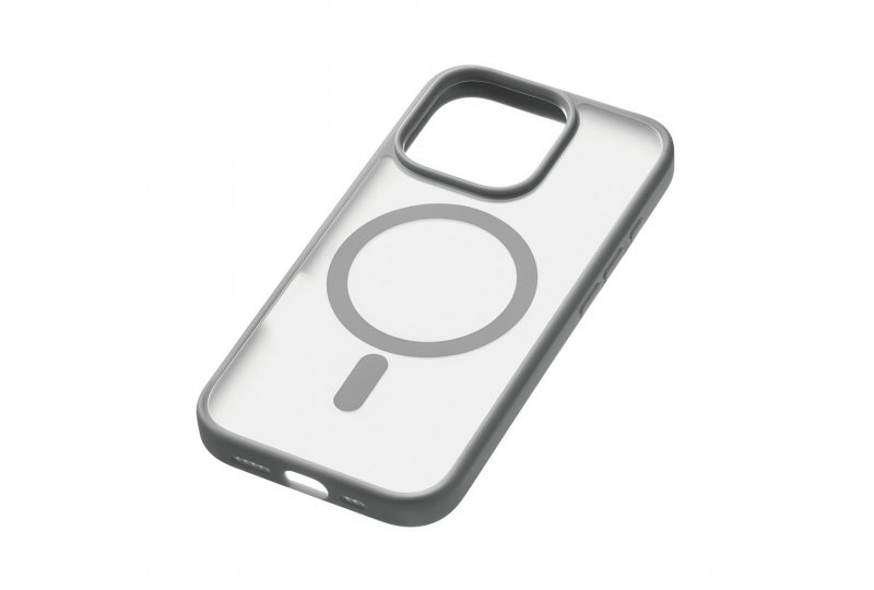Чехол-накладка uBear Cloud Mag Case для iPhone 16 Pro, силикон, серый