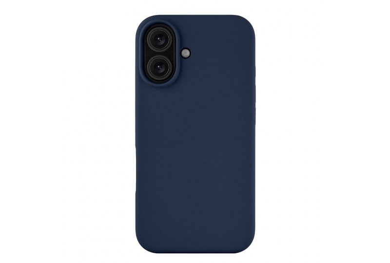 Чехол-накладка uBear Touch Mag Case для iPhone 16, силикон, темно-синий