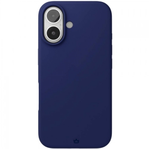 Чехол-накладка VLP Aster Case для iPhone 16, силикон, темно-синий